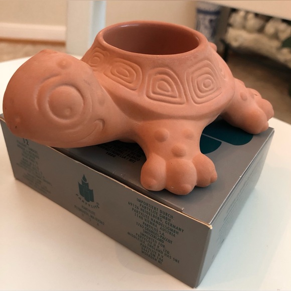 🎉PartyLite Set of 2 Terra Cotta Clay Tealight Holders - Picture 12 of 14